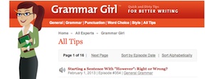 Visit Grammar Girl!